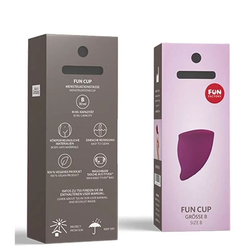 Copa Menstrual Fun Cup Tamaño B Color Uva