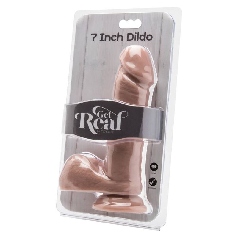 Realistic 18cm Dildo with Testicular Design