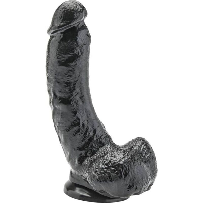 Black Realistic Dildo with Balls 20.5cm