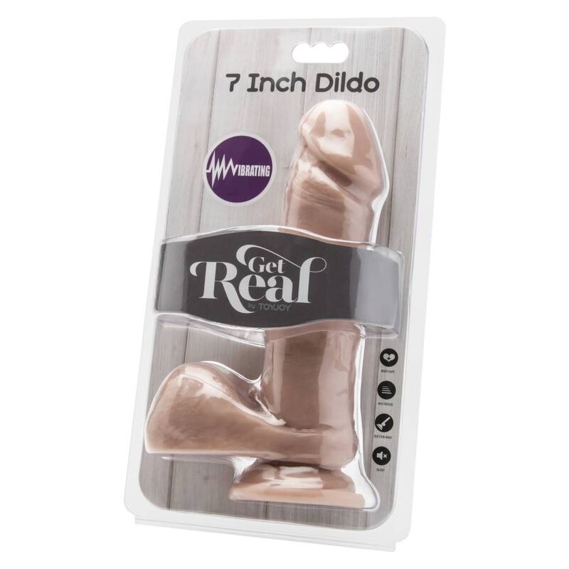 Realistic 18cm Vibrating Dildo with Balls