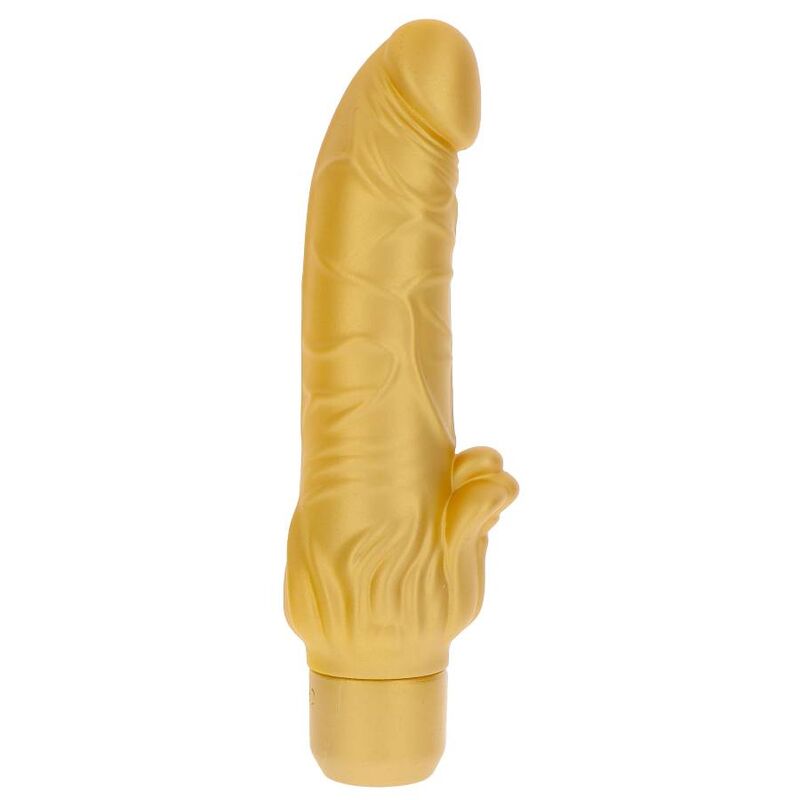 Vibrador Estimulador Grueso Dorado