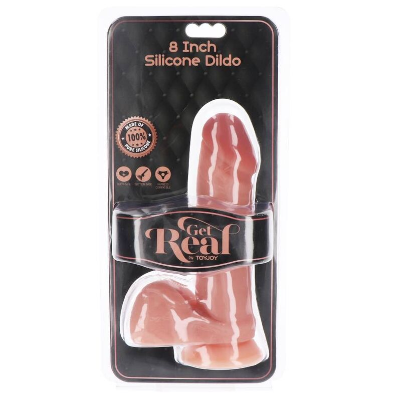 Realistic Silicone Dildo 20.5cm with Balls