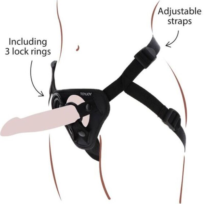 Arnés Ajustable Negro para Strap-On