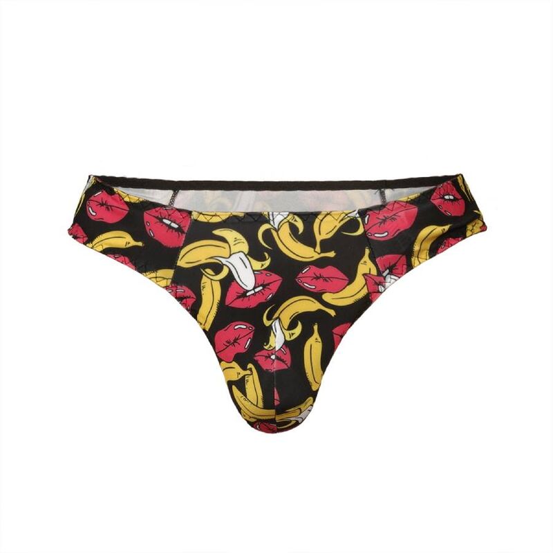 Lencería para Hombre con Tanga de Plátano - Talla Mediana