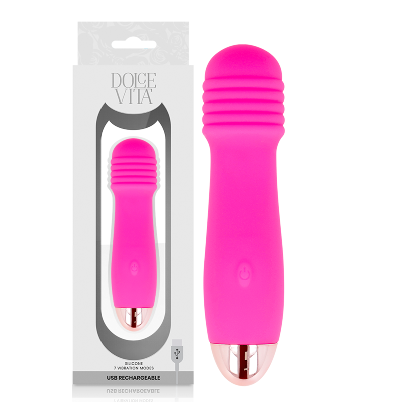 Rechargeable 7-Speed Three Vibrator Pink