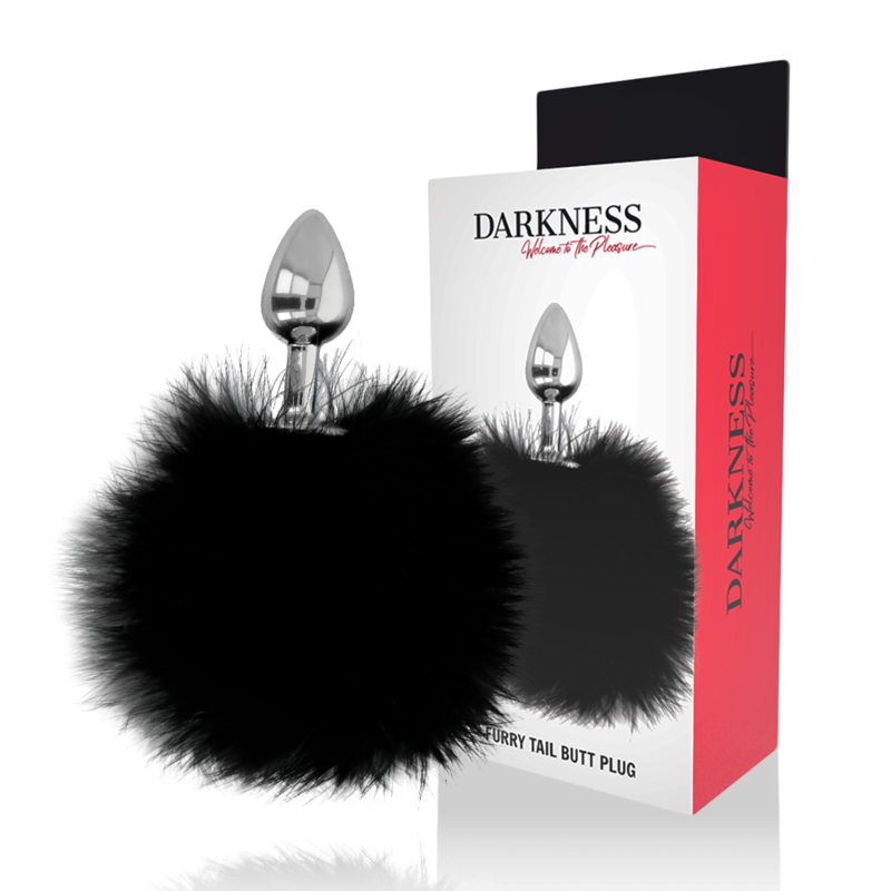 Black Cat Tail Anal Buttplug 7cm