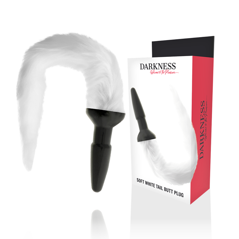White-Tailed Silicone Anal Plug