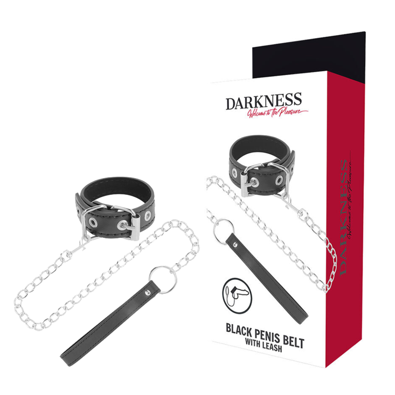 Adjustable Bondage Penis Ring With Strap