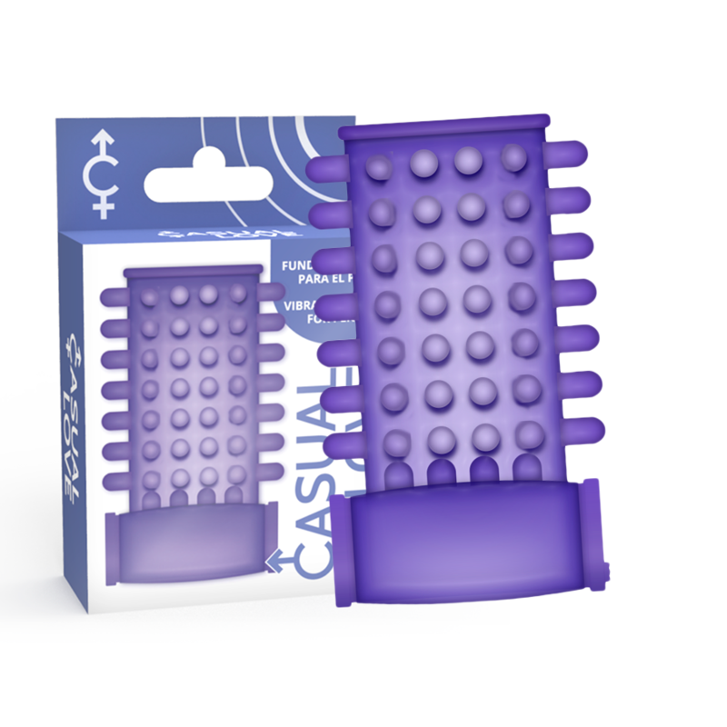 Purple Vibrating Penis Ring Sleeve