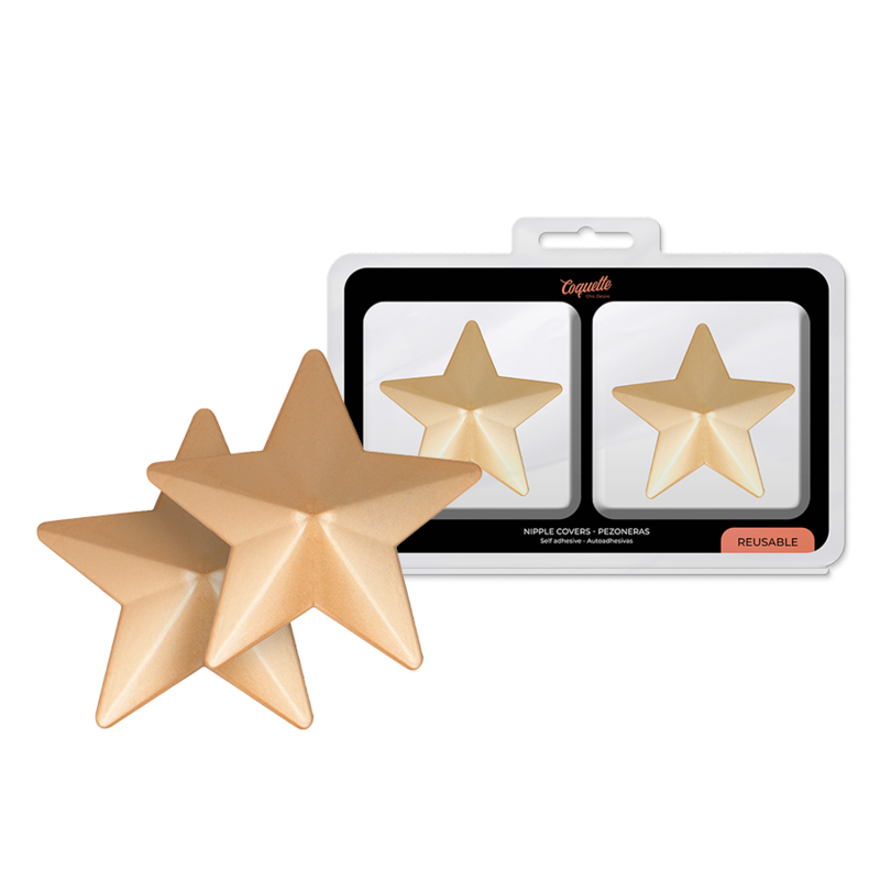 Cubrepezones de Estrellas Doradas