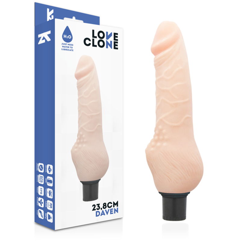 Dildo Realista Autolubricante Daven 23,8 cm