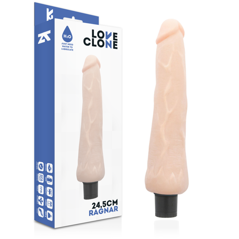 Vibrador Ragnar Auto-Lubricante 24,5cm
