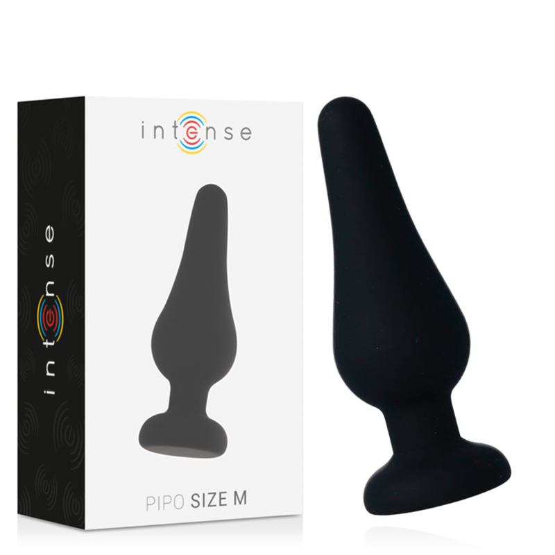 Black Silicone Pipo M Anal Plug 11cm