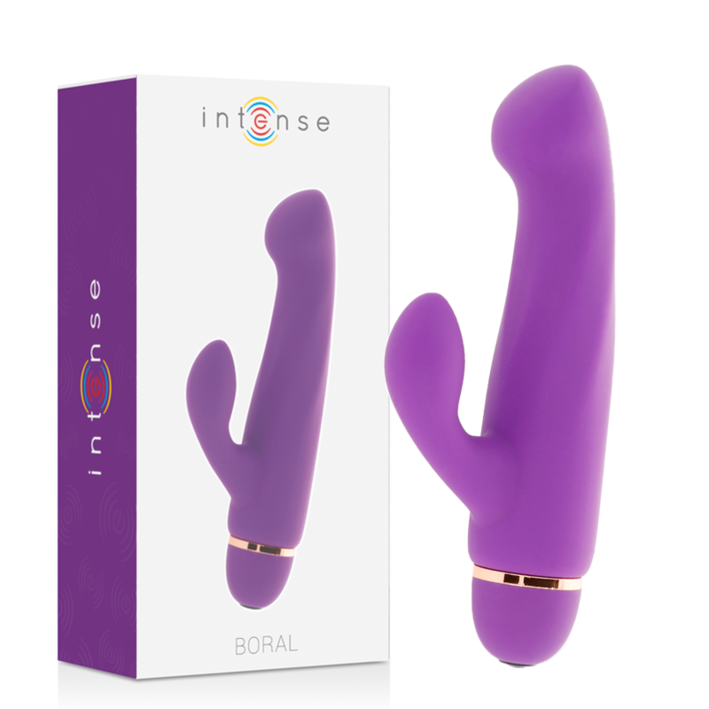 Vibrador Boral de Silicona Lila con 20 Velocidades