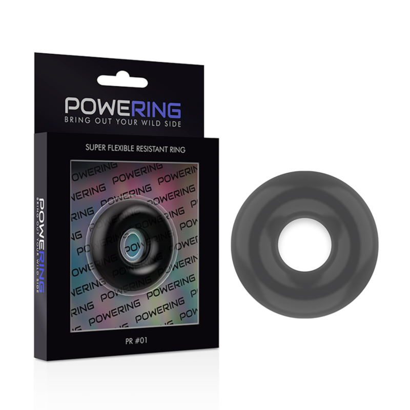 Anillo para Pene Negro Resistente y Flexible 3.5cm