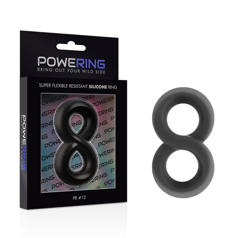 Black PR12 Penis & Testicle Ring