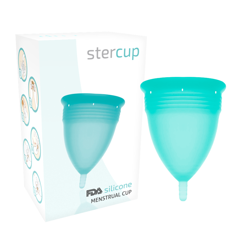 Copo Menstrual de Silicone Aquamarine Grande