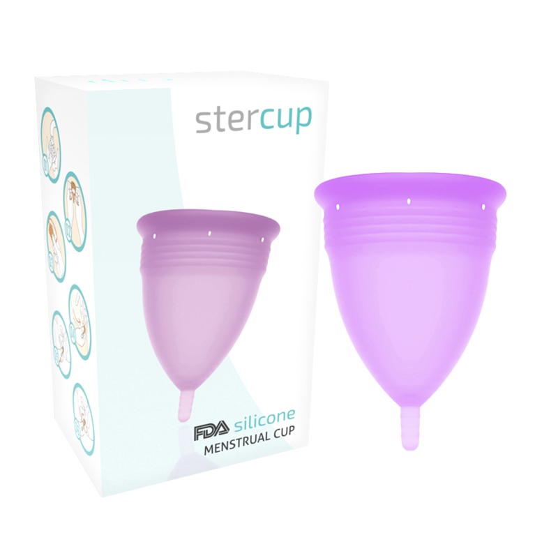 Copa Menstrual de Silicona - Violeta Talla L