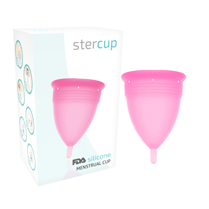 Copo Menstrual de Silicone Premium - Rosa S