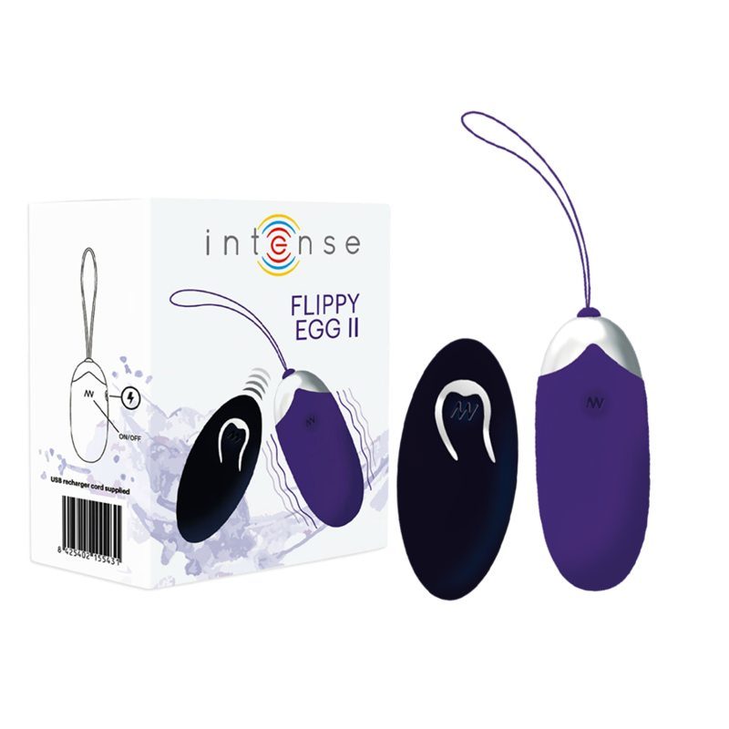 Flippy II Ovo Vibratório com Controlo Remoto Roxo