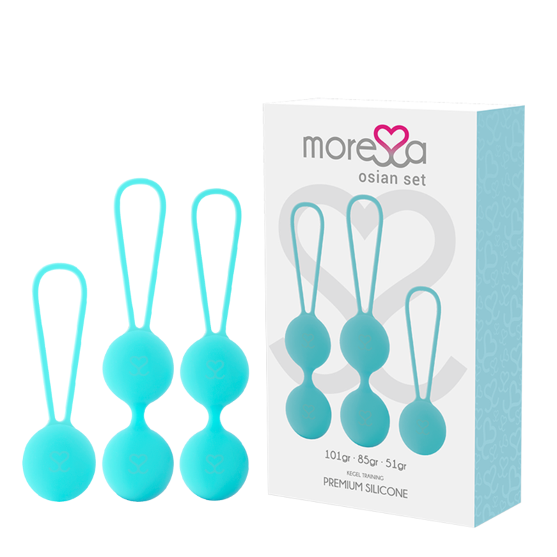 Osian Premium Turquoise Silicone Sex Toy Set