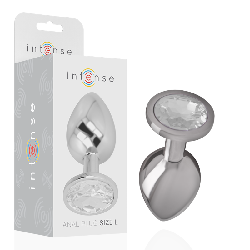 Plug Anal de Aluminio con Joyas - Grande