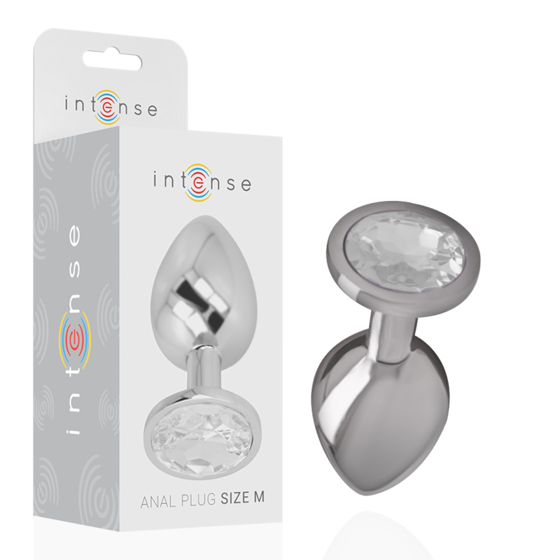 Plug Anal de Aluminio con Joyas - Mediano