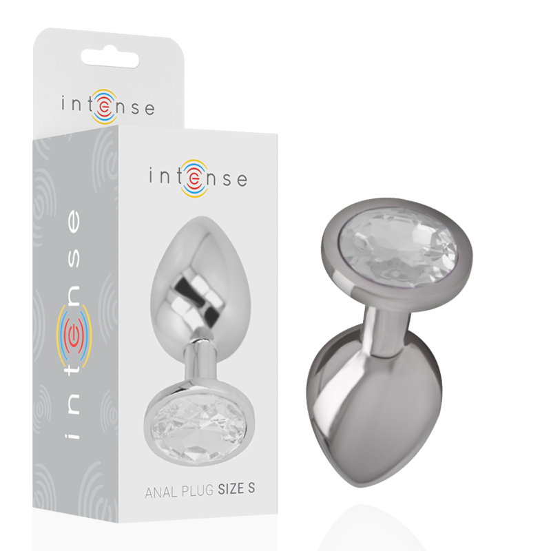 Small Aluminum Anal Plug with Crystal