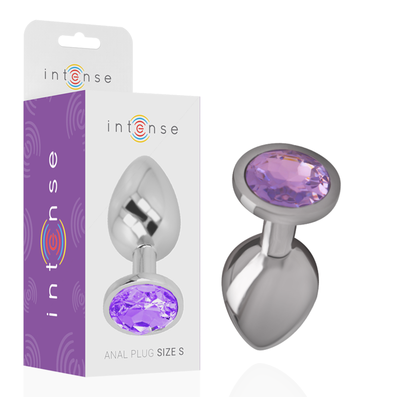 Luxury Aluminum Anal Plug - Violet Crystal