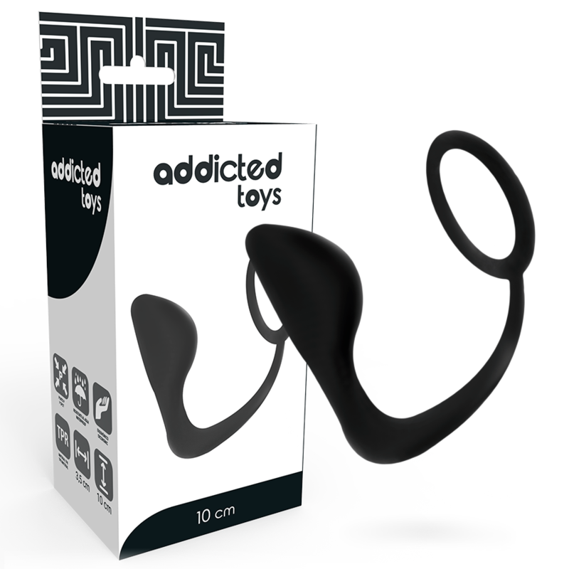 Silicone Anal Plug With Penis Ring