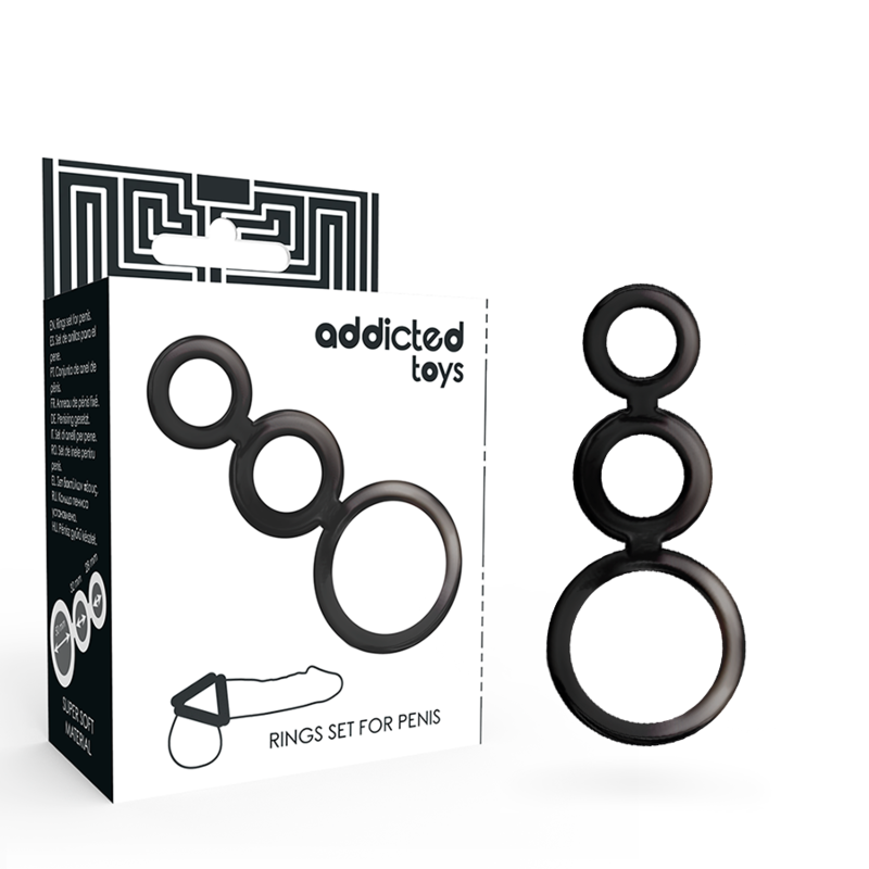 Smoked Penis Rings Set