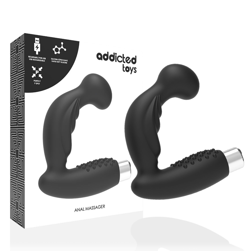 Black Rechargeable Prostatic Vibrator Model 3