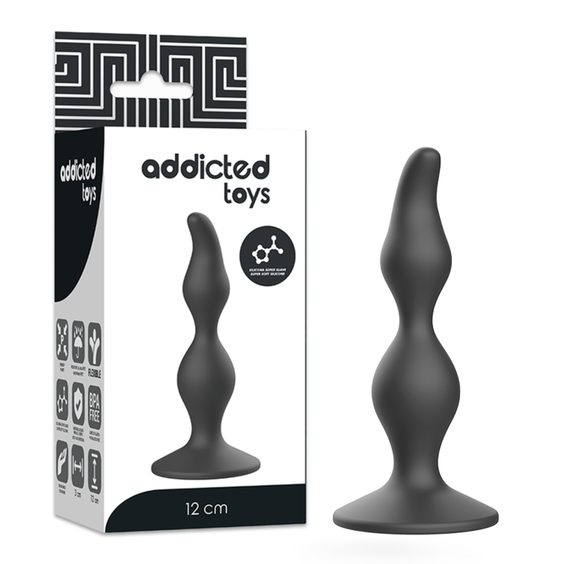 Plug Anal Preto - 12 cm