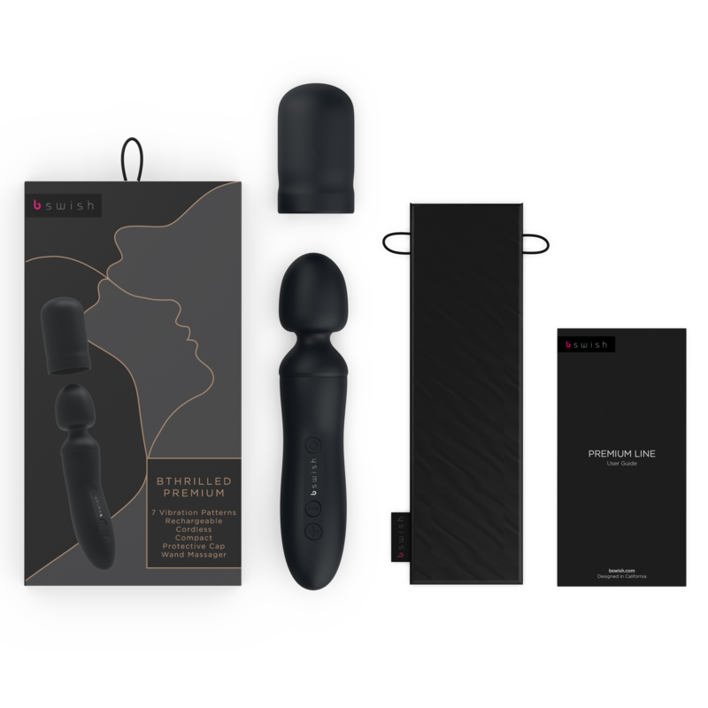 Bthrilled Premium Black Vibrator Wand