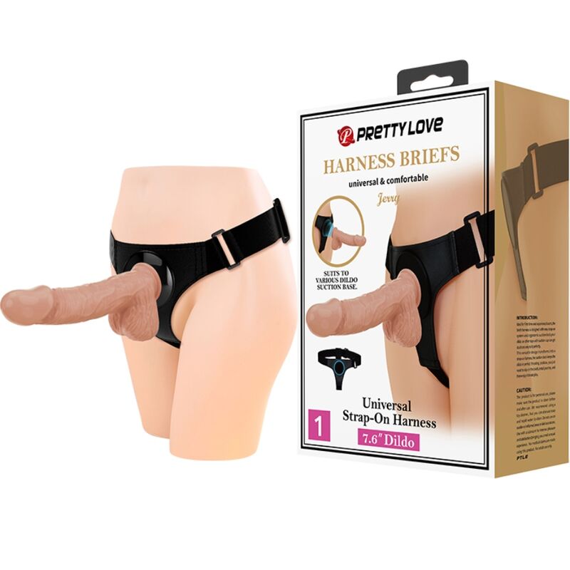Adjustable Harness Briefs with Jerry Dildo