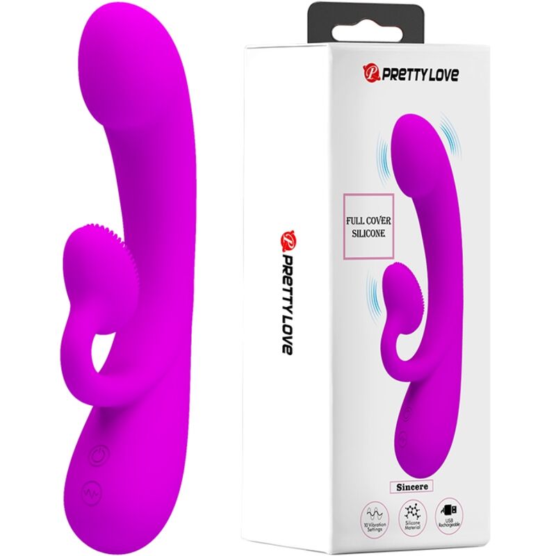 Sincere Purple Silicone Vibrator & Sucker