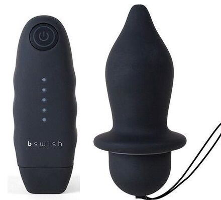 Bfilled Classic Vibrating Butt Plug - Black