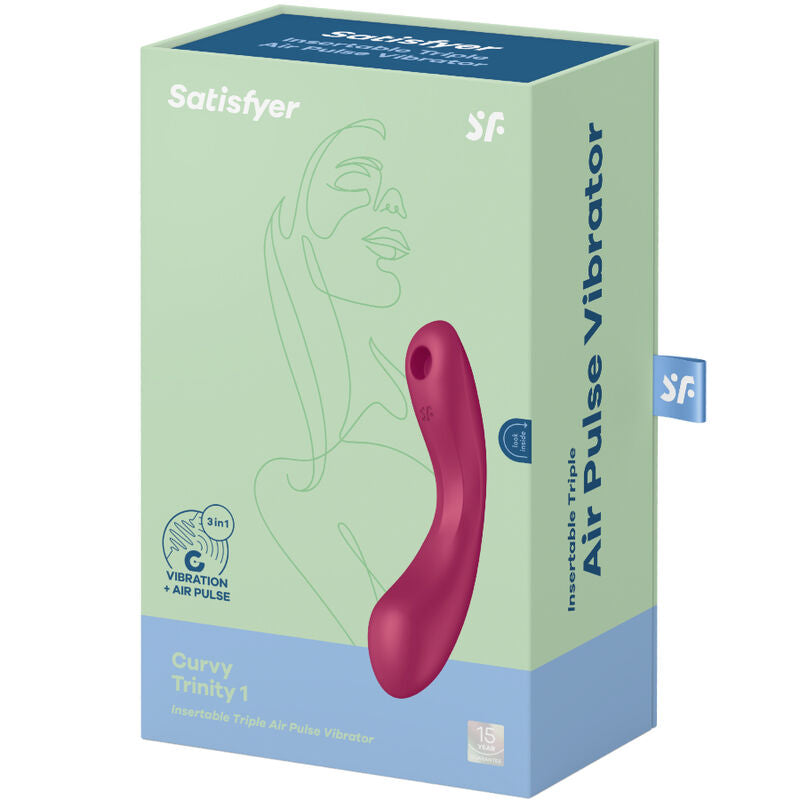 Vibrador de Pulso de Aire Curve Trinity 1 - Rojo