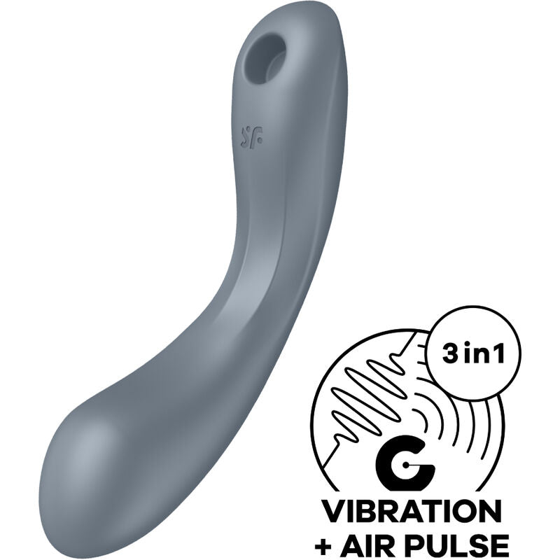 Vibrador de Pulso de Aire Curve Trinity 1 - Gris