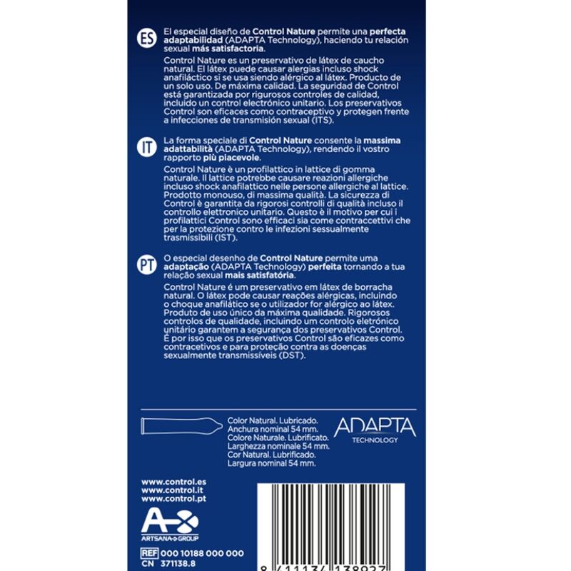 Adapta Nature Condoms 6-Pack