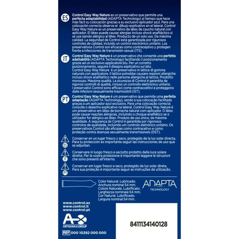 Set de Lubricantes Nature Easy Way - Paquete de 10