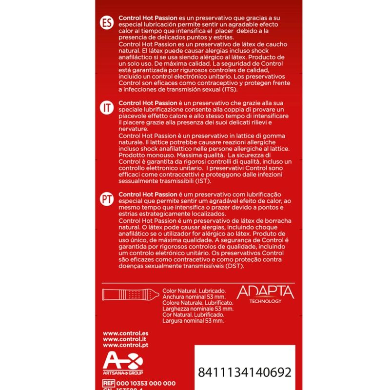 Hot Passion Warming Lubricant (10 Pack)