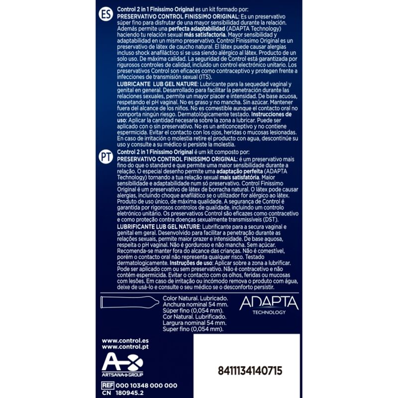 Set Lubricante Finisimo Duo (6 Unidades)