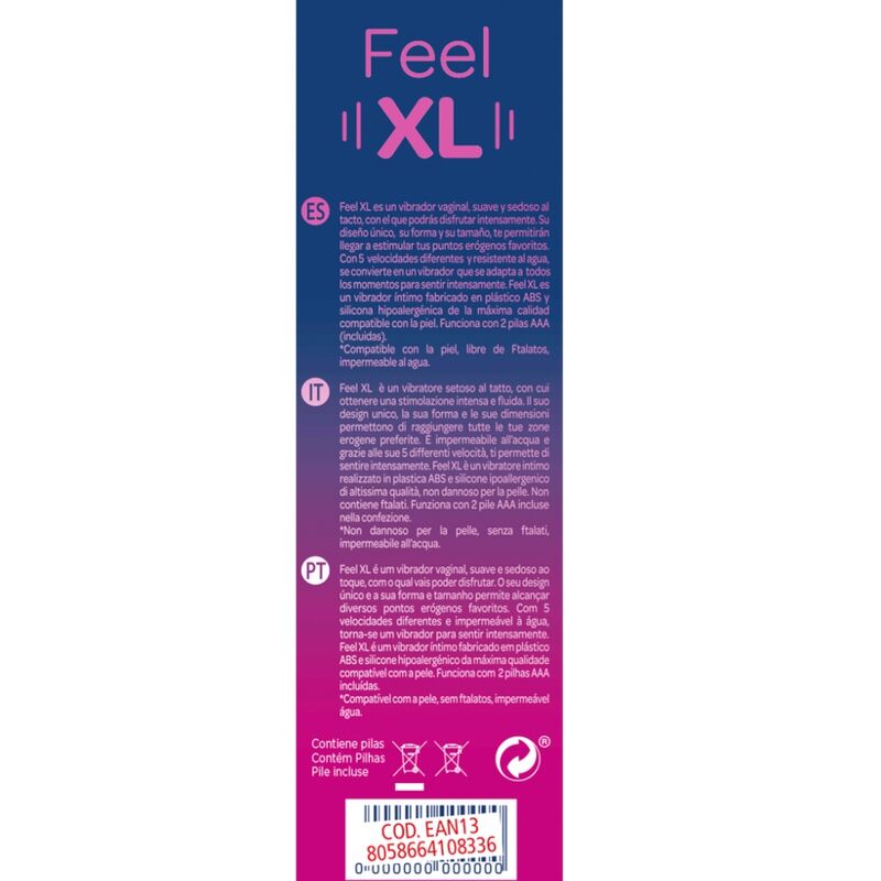Feel XL Vibrating Bullet Sex Toy
