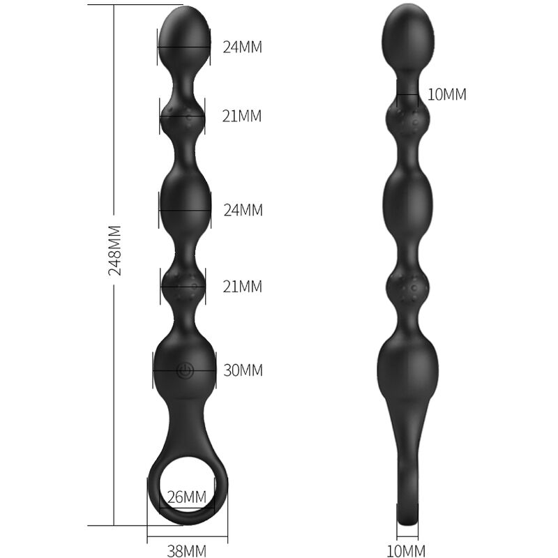 Bolas Anales Van - 10 Vibraciones Silicona