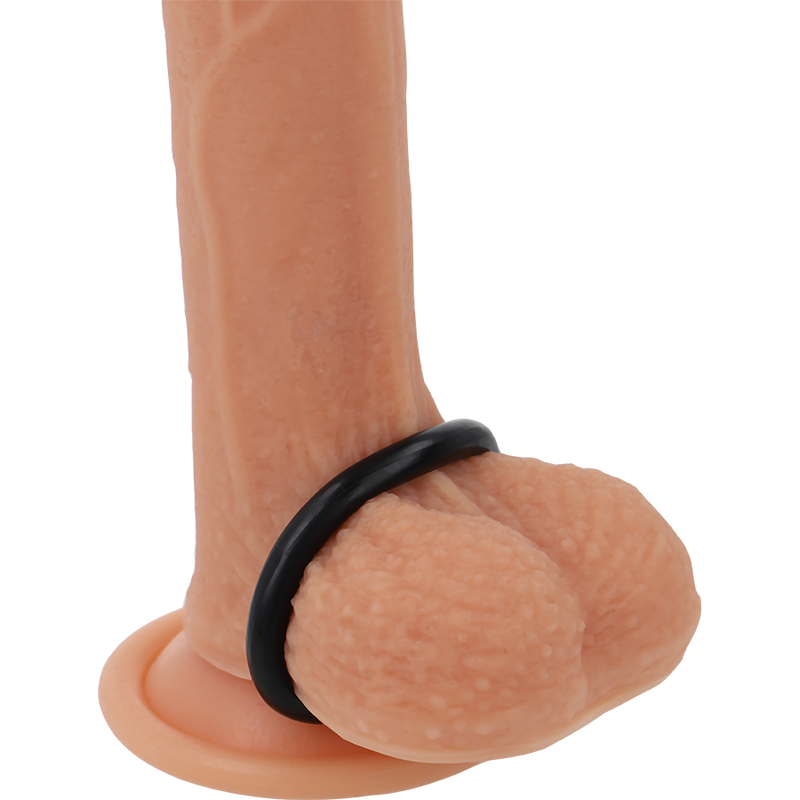 Anillo para Pene Negro Resistente y Flexible 3.5cm