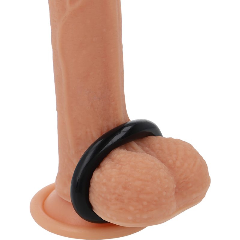 Anillo para el Pene Negro Flexible 4.5Cm