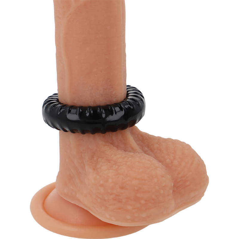 Flexible Black PR07 Penis Ring (4.5cm)