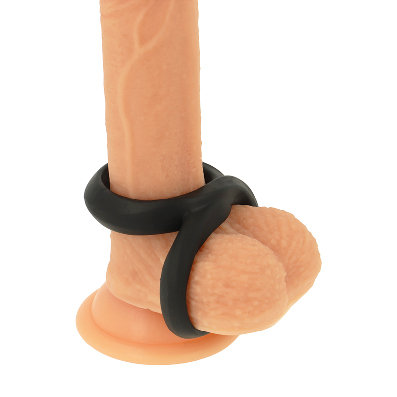 Black PR12 Penis & Testicle Ring