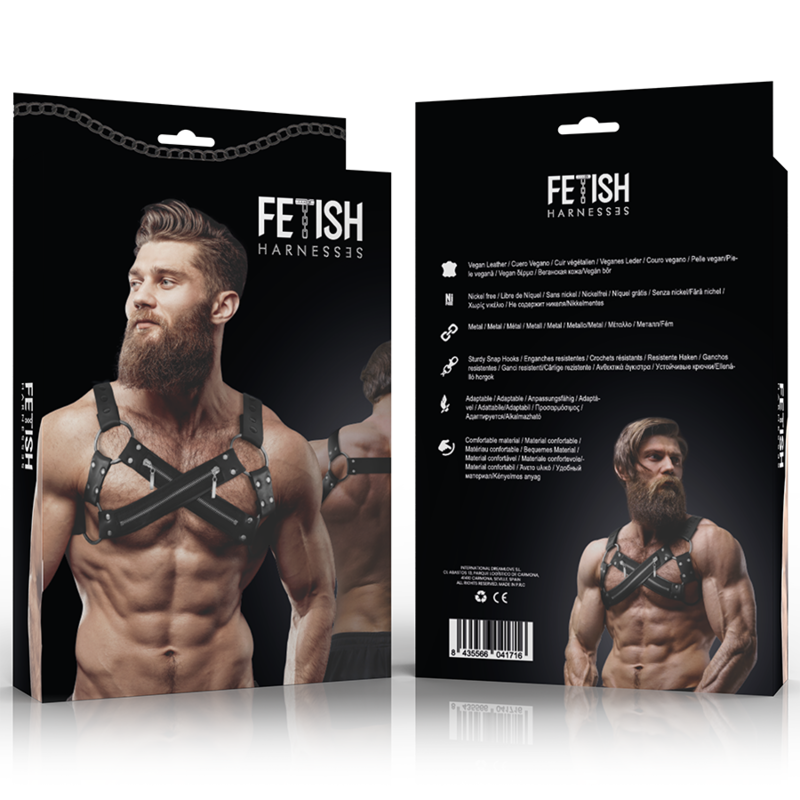 Men's Neoprene Cross-Over Chest Harness